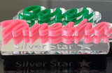 Mirrored Acrylic AKA Silver Star Badge