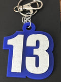 ZPB Line Number Keychain