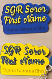 Mirrored Acrylic SGRho Name Badge