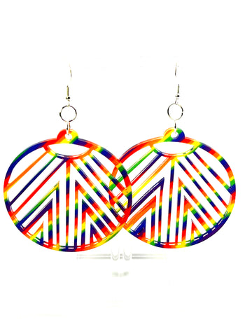 Rainbow Circle Rays