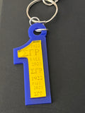 SGRho Line Number Keychain