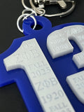 ZPB Line Number Keychain