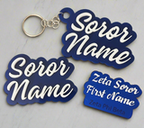 Mirrored Acrylic ZPB Name Badge