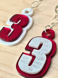 DST Line Number Keychain