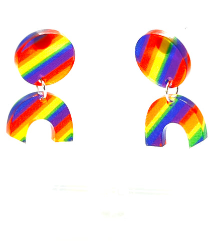 Rainbow Dot Dangles