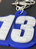 ZPB Line Number Keychain