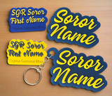 Mirrored Acrylic SGRho Name Badge