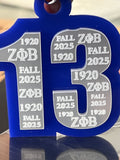 ZPB Line Number Keychain