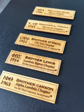 Fraternity Custom Wooden Greek Organization Name Badge