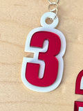 DST Line Number Keychain