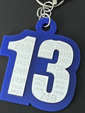ZPB Line Number Keychain