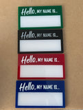 Hello, my name is… badge