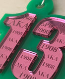 AKA Line Number Keychain