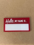 Hello, my name is… badge