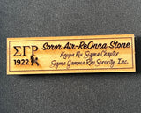 SGRho Custom Wooden Greek Organization Name Badge