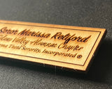 DST Custom Wooden Greek Organization Name Badge